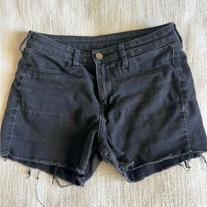 Black shorts, size 27